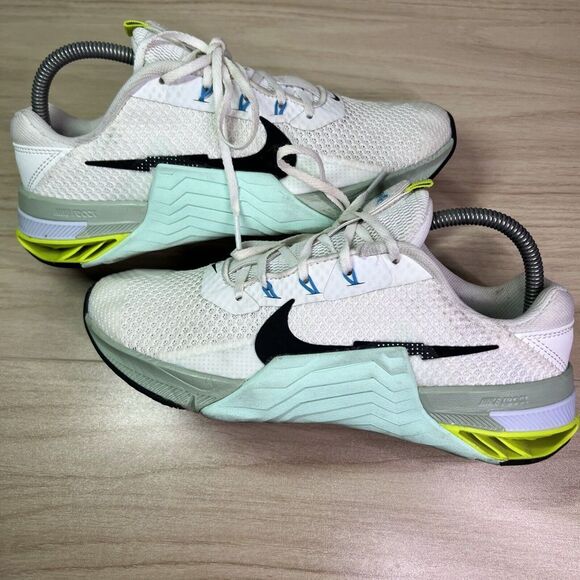 Nike Metcon 7 Sneakers Size 8.5 White Seafoam CrossFit Weightlifting Training‎ - Picture 2 of 12
